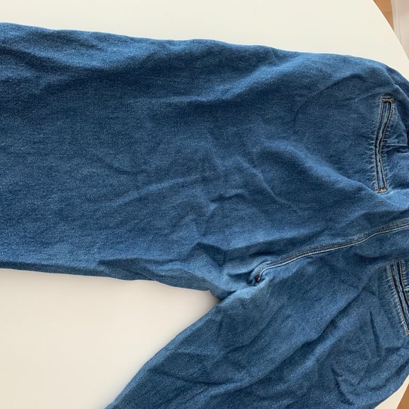 ZARA Blue Ruffled Mom Jeans - Picture 2 of 9